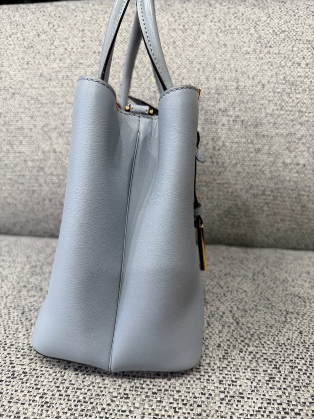 Fendi Blue Leather Small 2Jours Tote - Picture 2 of 16
